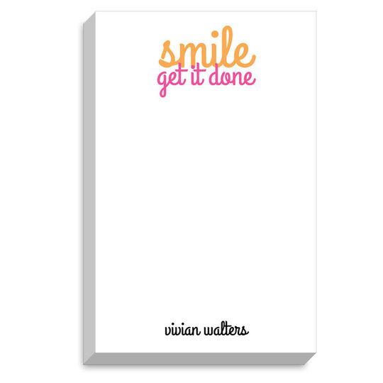 Smile Get It Done Chunky Notepad